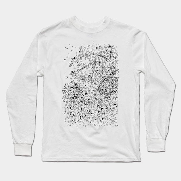 Inktober Day 2 Tranquil Long Sleeve T-Shirt by WordWind